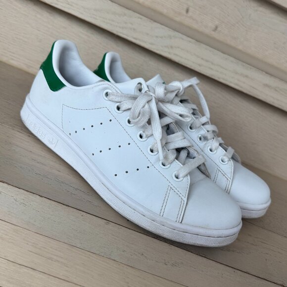 Adidas Classic Stan Smith White Green 7  7.5 - Picture 1 of 11